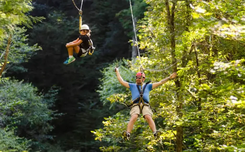 Zipline Tour in New River Gorge National Park