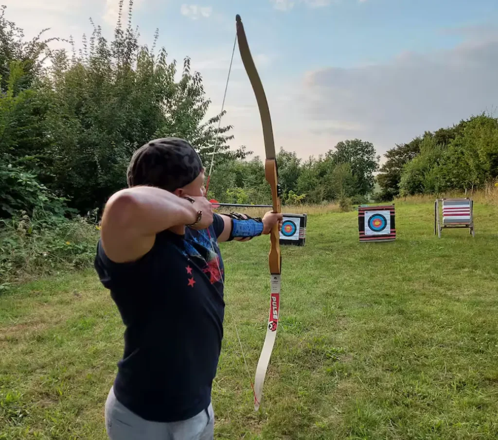 Archery in countryside