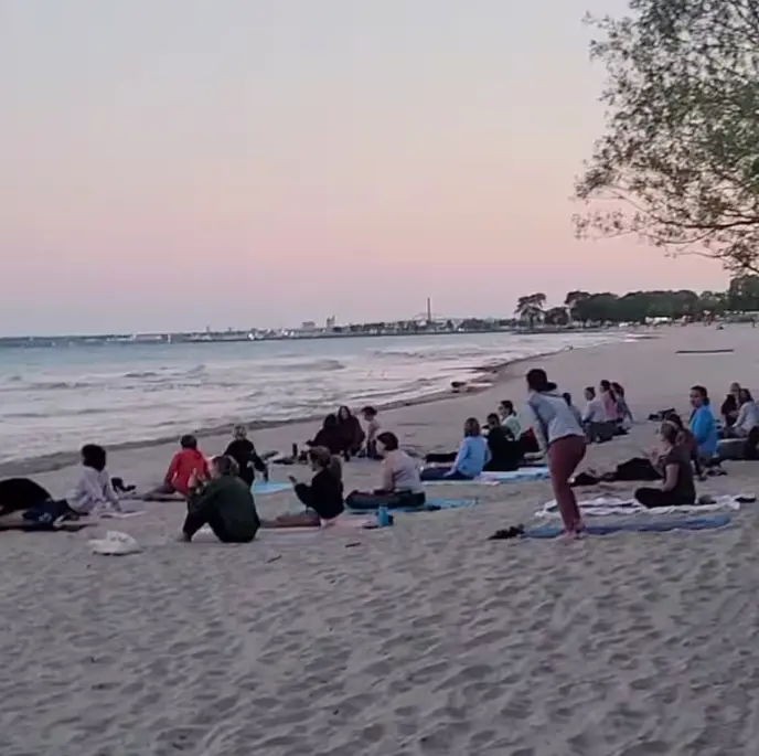 Full Moon Beach Yoga with Cathy
