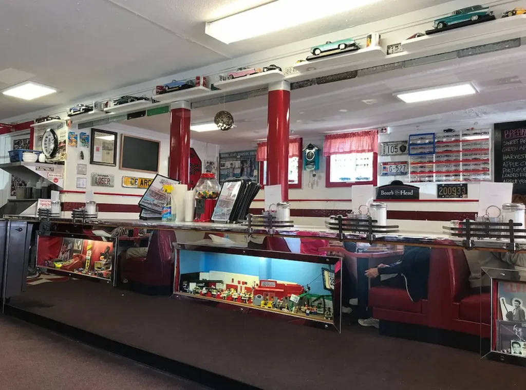 Inside Route 28 Diner