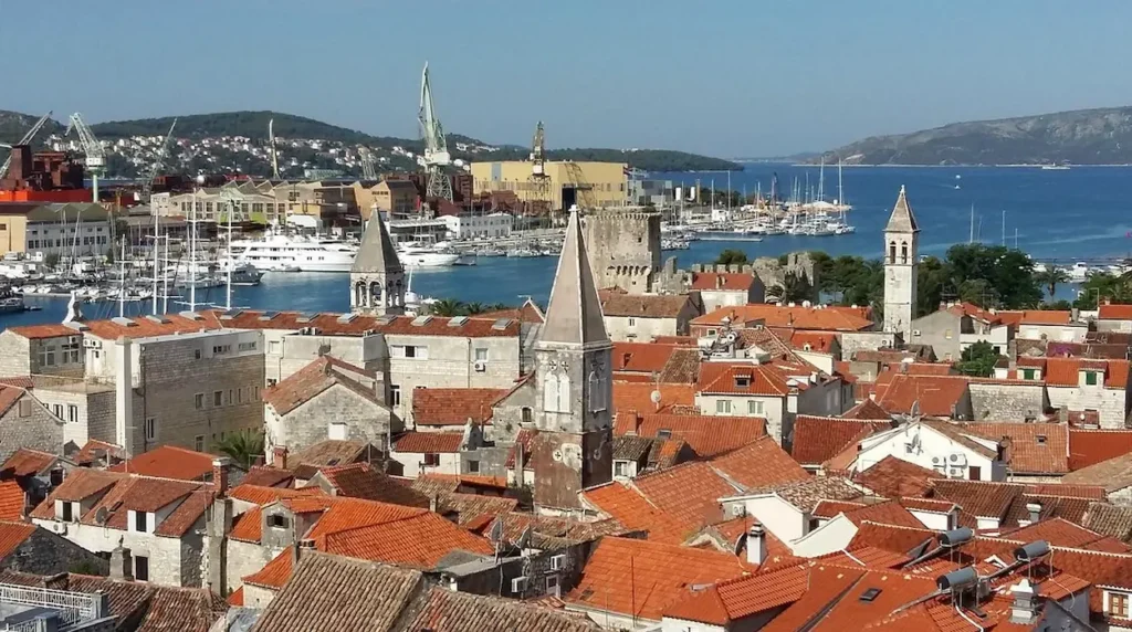 Elevated view of Trogir