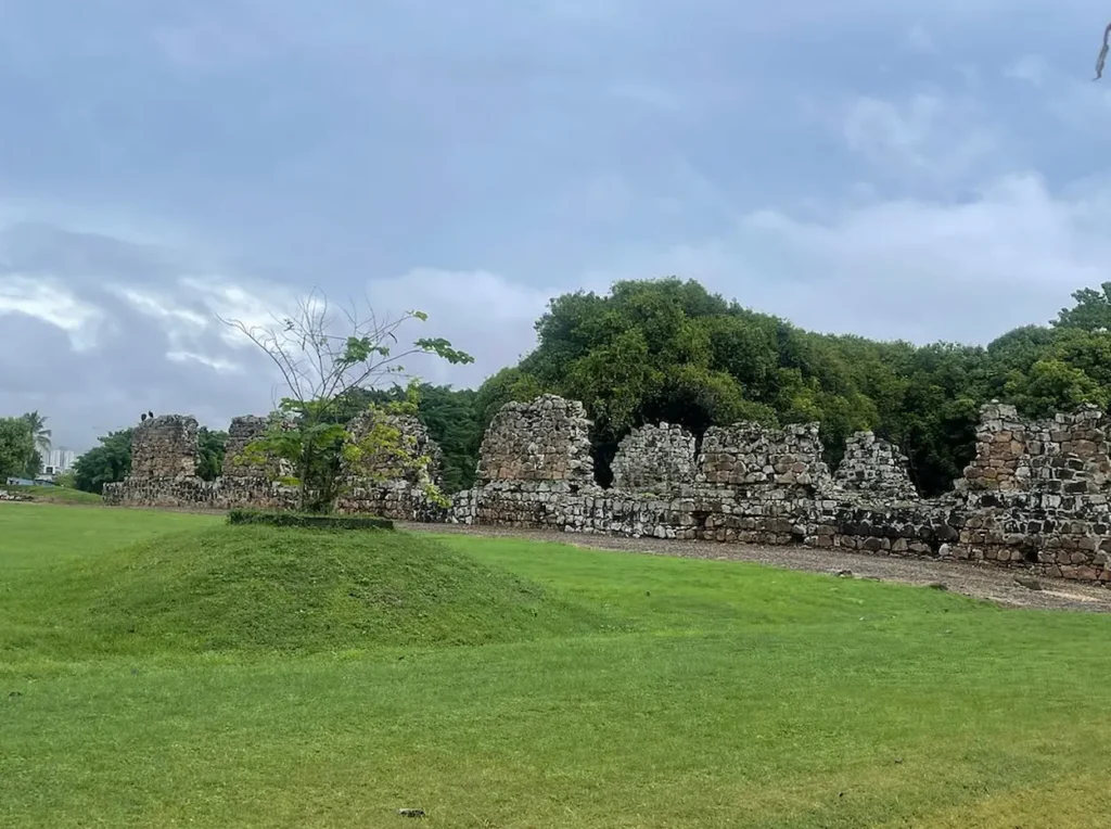 The ancient stone ruins of Panamá Viejo