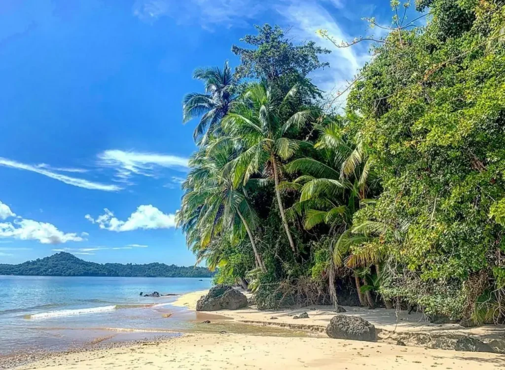 Sandy beach on Isla Coiba
