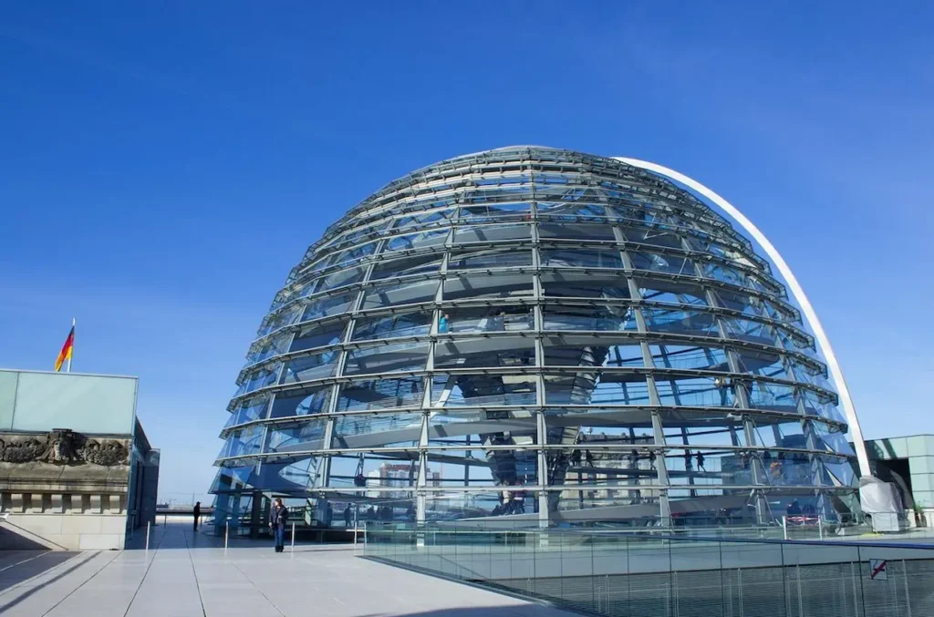 The iconic glass Reichstag Dome