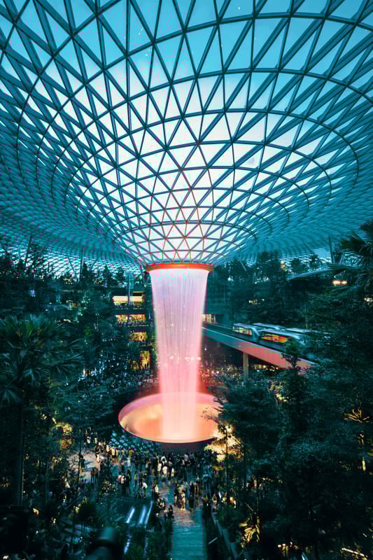 Singapore has one of the most beautiful airports in the world