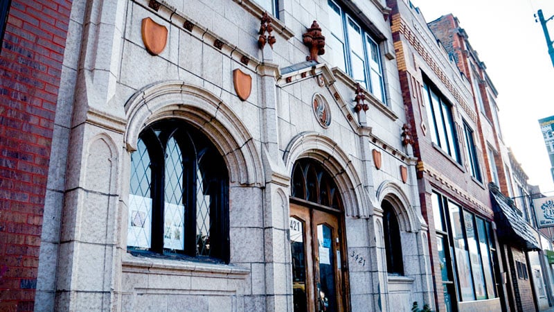 The Charnel House in Logan Square blurs food, art, and performance, housed in a converted church with avant-garde theater and music. | Source: https://www.choosechicago.com/