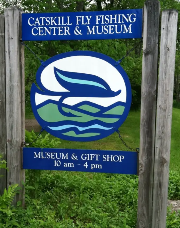 Catskill Fly Fishing Center & Museum sign