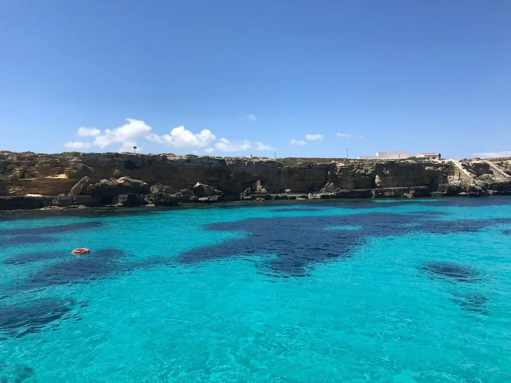 Clear blue waters of Favignana