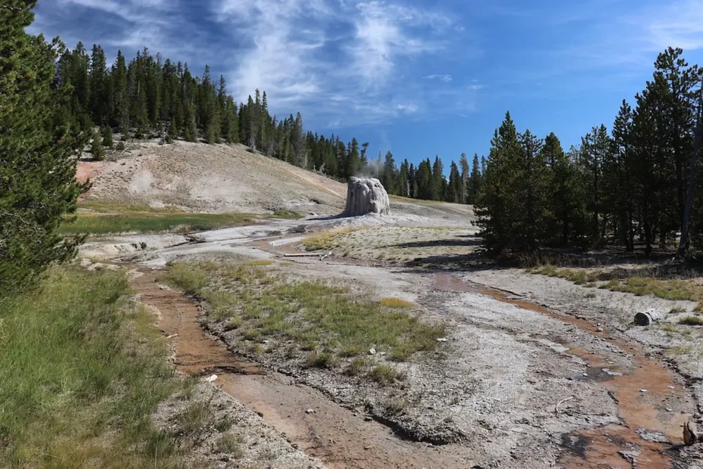 Lone Star Geyser in Yellowstone’s backcountry