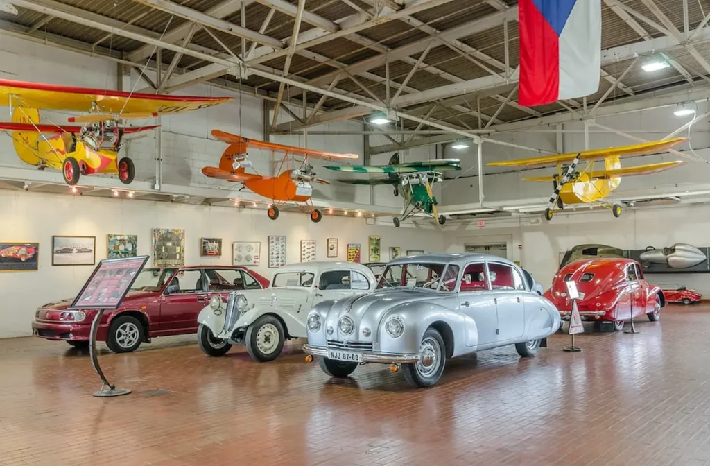 Czechoslovakian vehicles, mostly Tatras on display