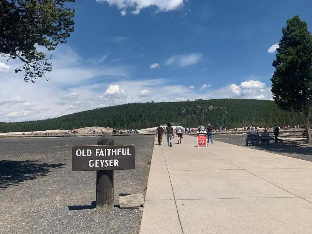 Old Faithful in Yellowstone National Park