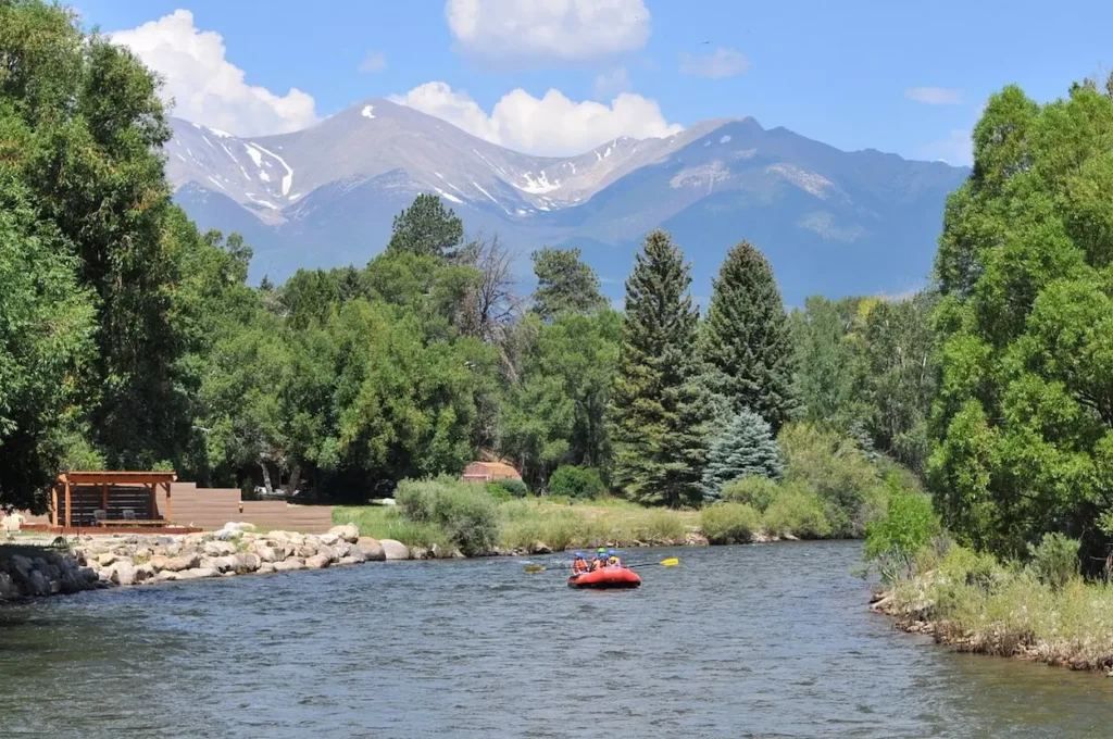 Arkansas River, drifting through Buena Vista, Colorado