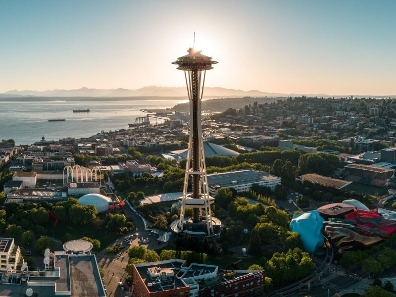 Leading the rankings of cheapest place to fly from Spokane, Seattle shines as a gem in the Pacific Northwest.