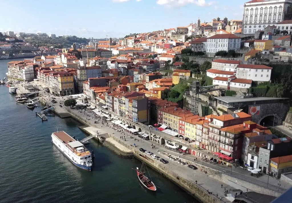 View from above of Porto