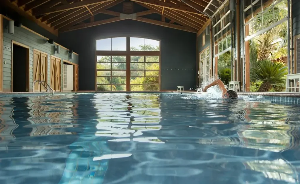 Junior Olympic Length Lap Pool in "Pool Barn"