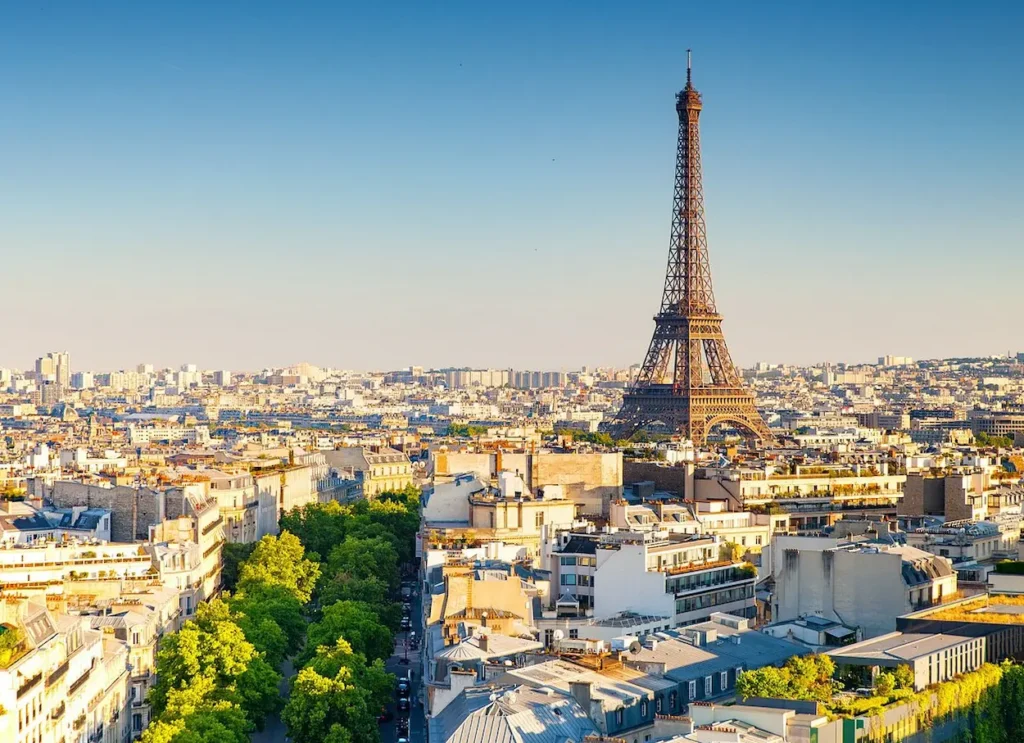 Paris, France with Eiffel Tower