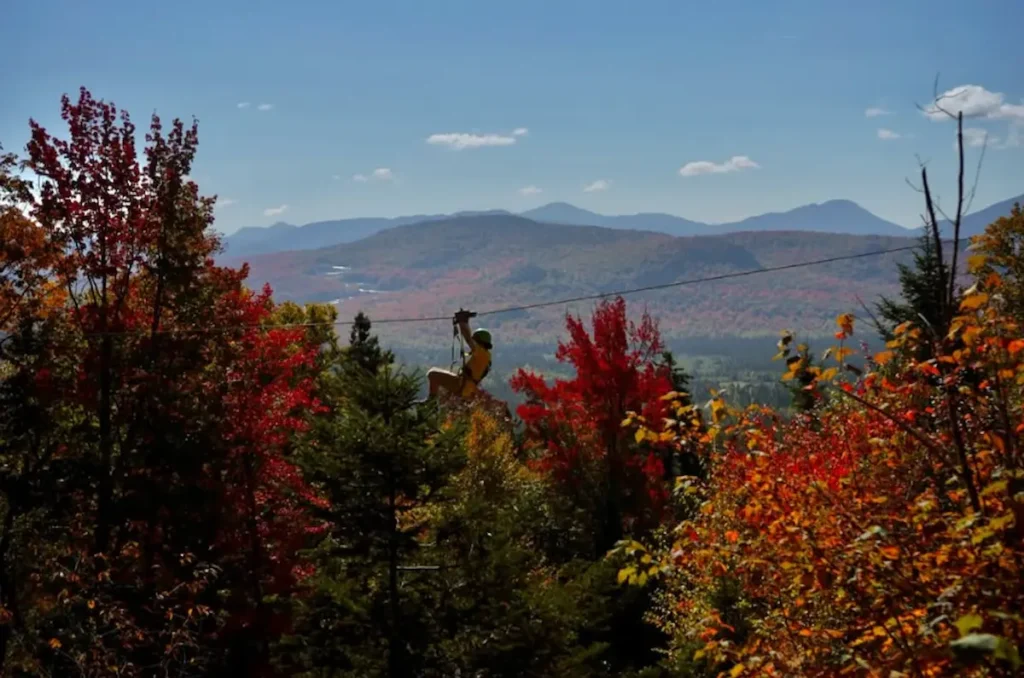 Lake Placid zip line