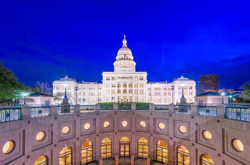 Night time in Austin, Texas