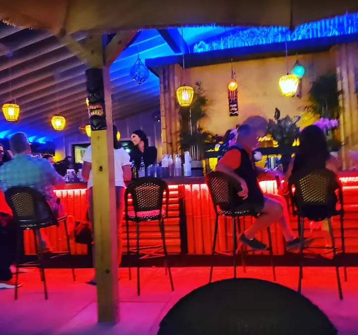 People drinking at the bar