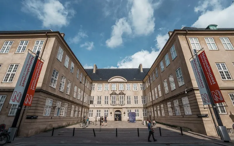 Entrance courtyard of the National Museum of Denmark.