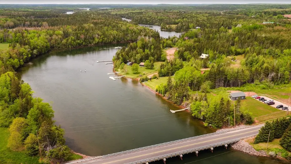 Souris aerial view