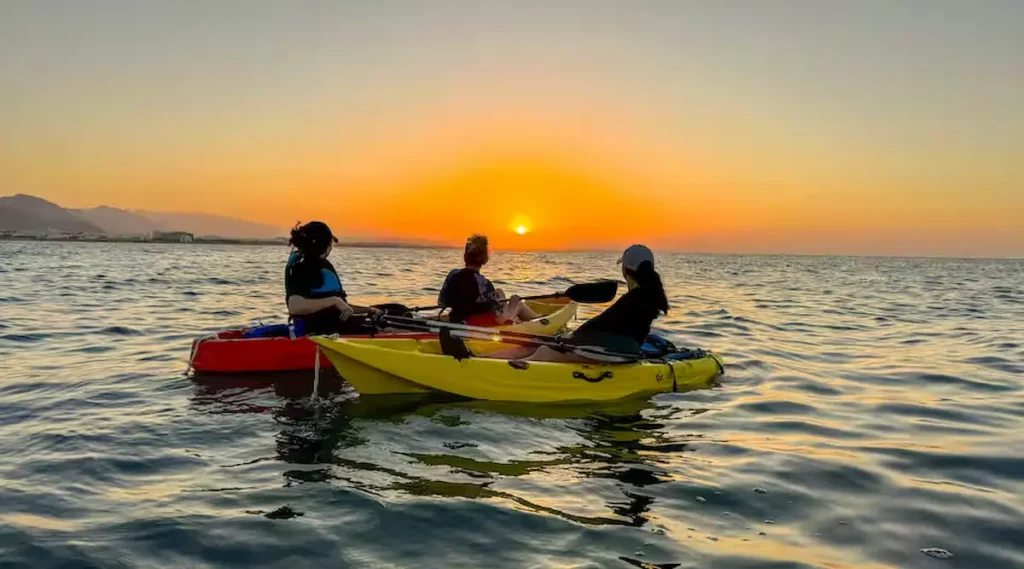 Paddle at sunset off the Muscat coast