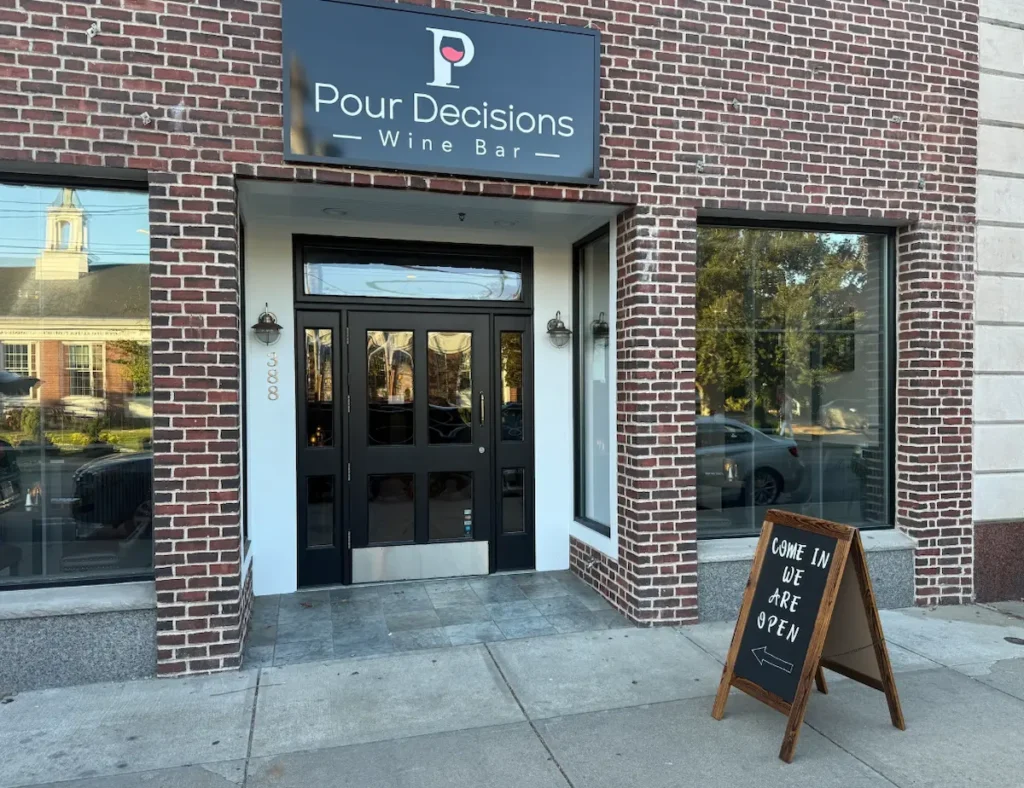 Entrance of  Pour Decisions Wine Bar