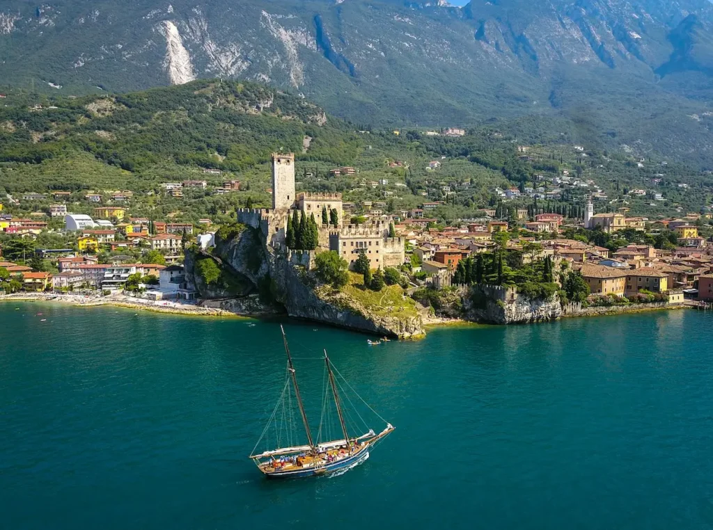 View of beautiful Malcesine