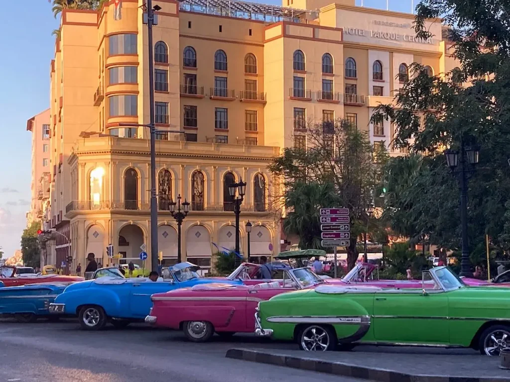 Vintage cars in Old Havana in Cuba