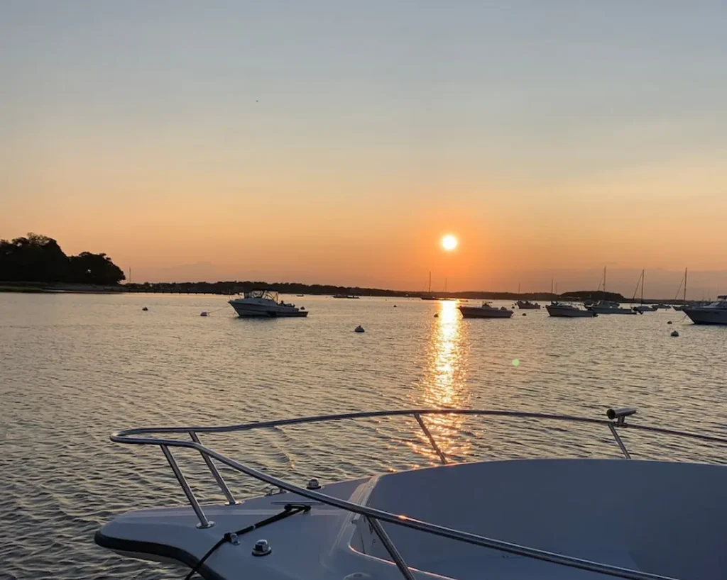 Harbor near the Cape Cod Canal Bikeway