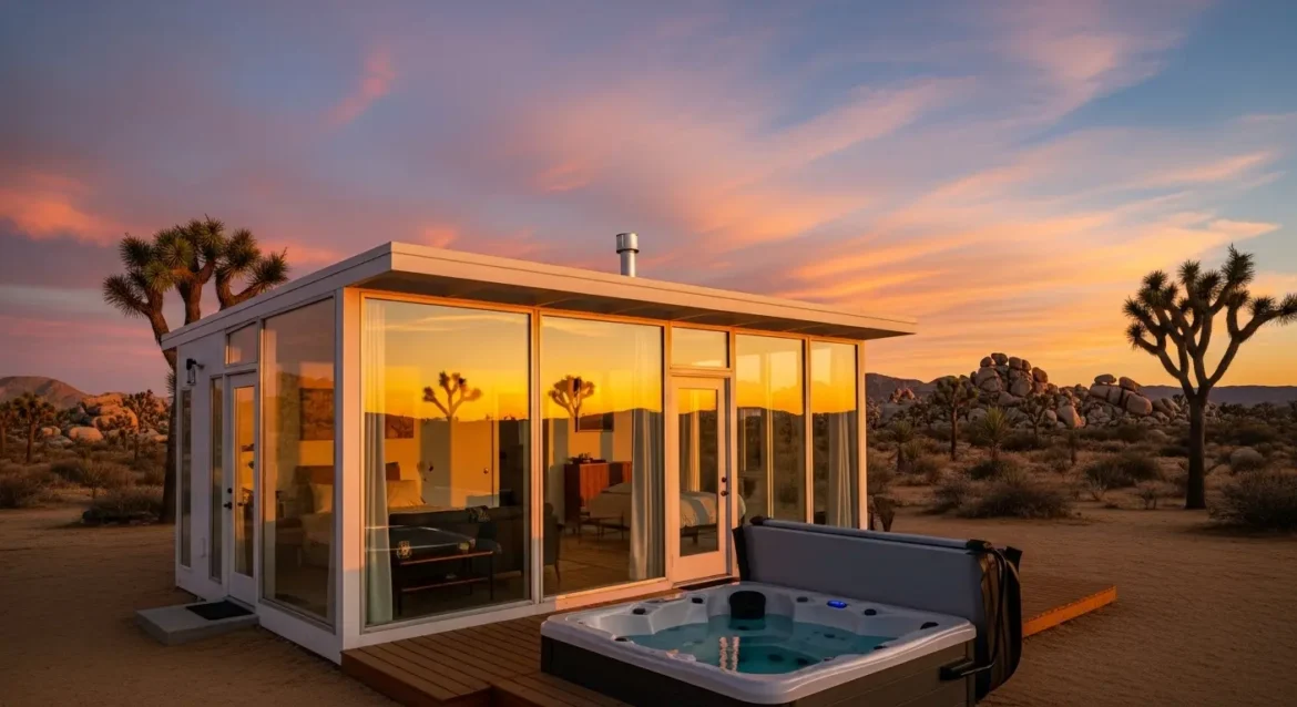 Beautiful glass house Airbnb in Southern California