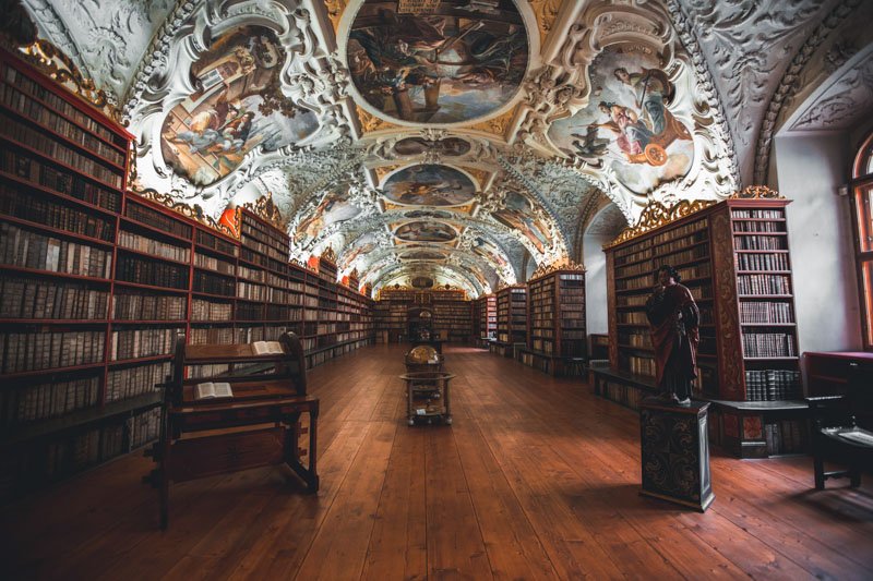 Strahov Monastery atop Petřín Hill: A treasure trove of art, history, and serenity, away from the bustling city.