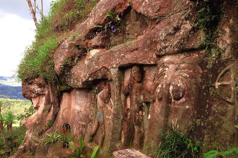 El Tisey's unique rock formation by The Stone Man Alberto Gutierrez 