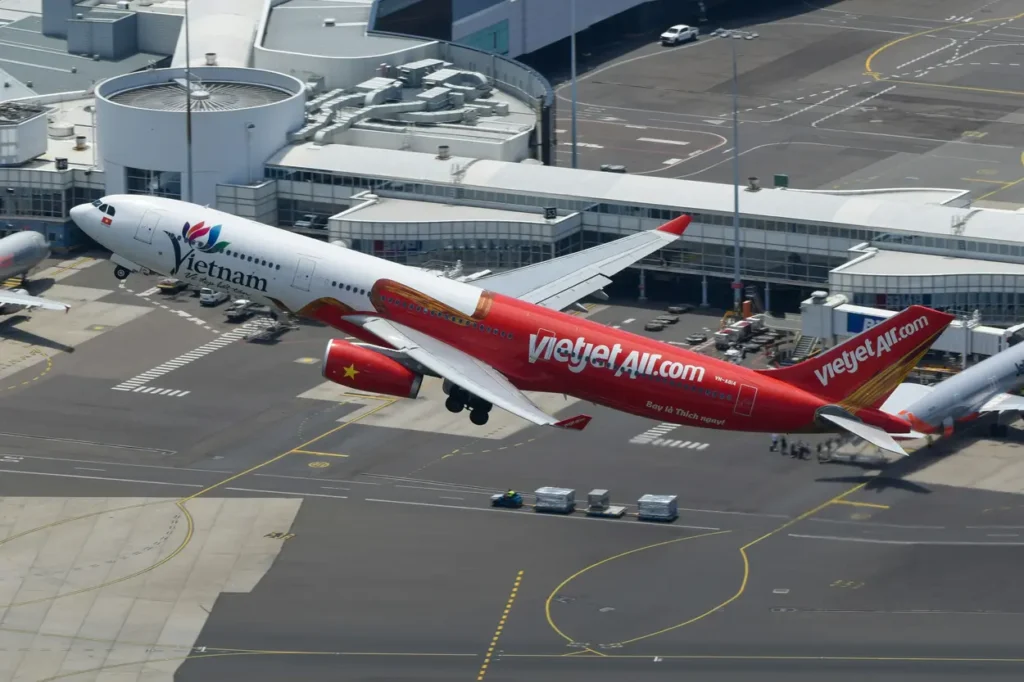 Vietjet Air is the budget option for flying around Vietnam