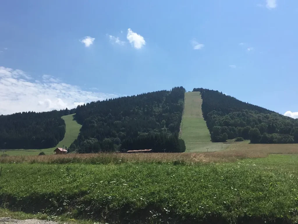 Ski slopes on Mount Javorinka