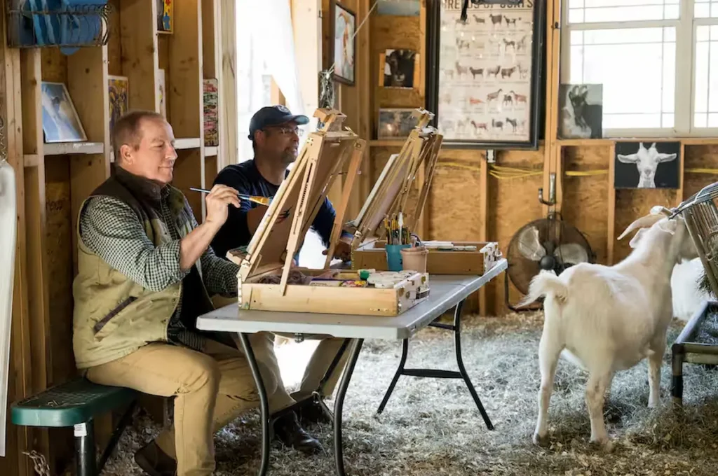 Art with Heart, Painting with Goat Rescues