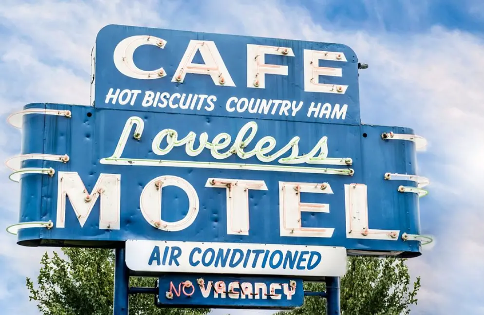 The famous neon sign on Highway 100 welcomes more than half a million guests every year
