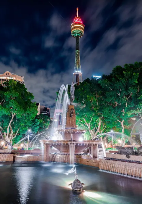 Sydney Tower Eye from Hyde Park