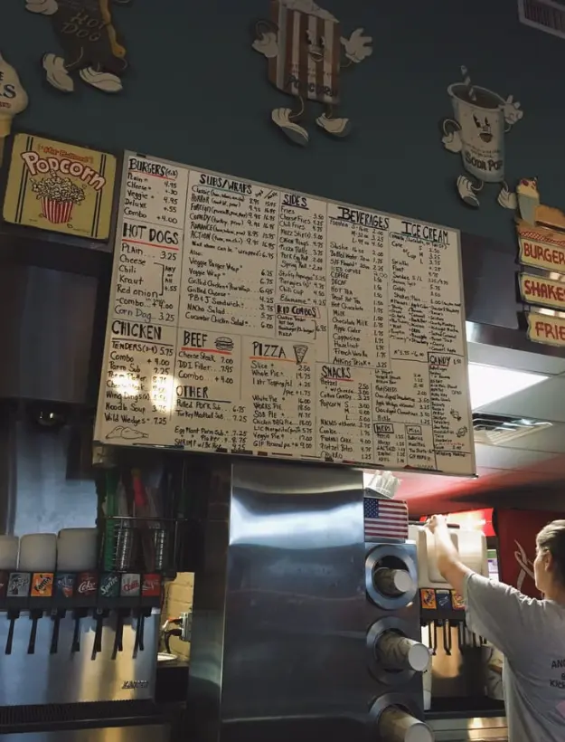 Menu board