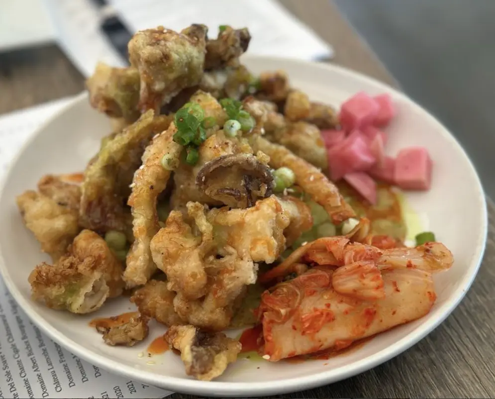 Fried Korean mushrooms