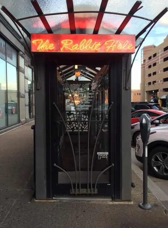 Entry to the restaurant