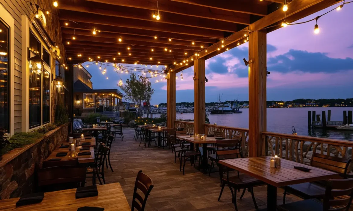 Beautiful waterfront restaurant in New Jersey