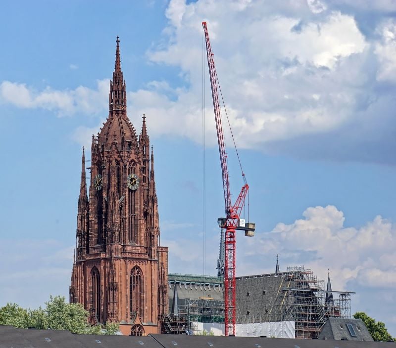 Image of the majestic Frankfurt Cathedral showcasing its timeless architectural elegance