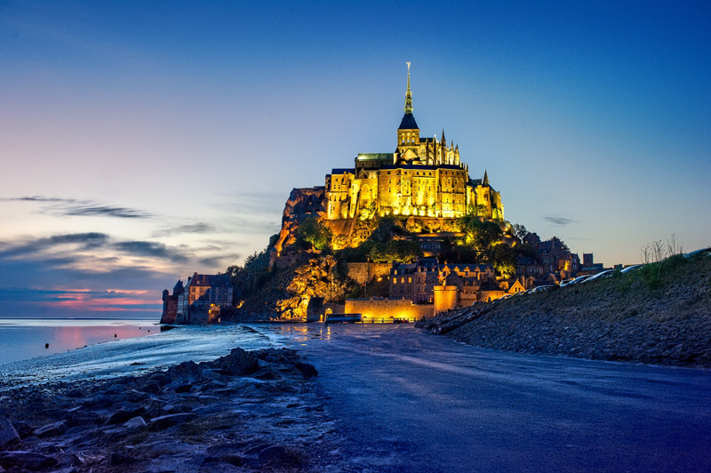The supernatural island community of Mont Saint-Michel appears to have been taken from an imaginary world.