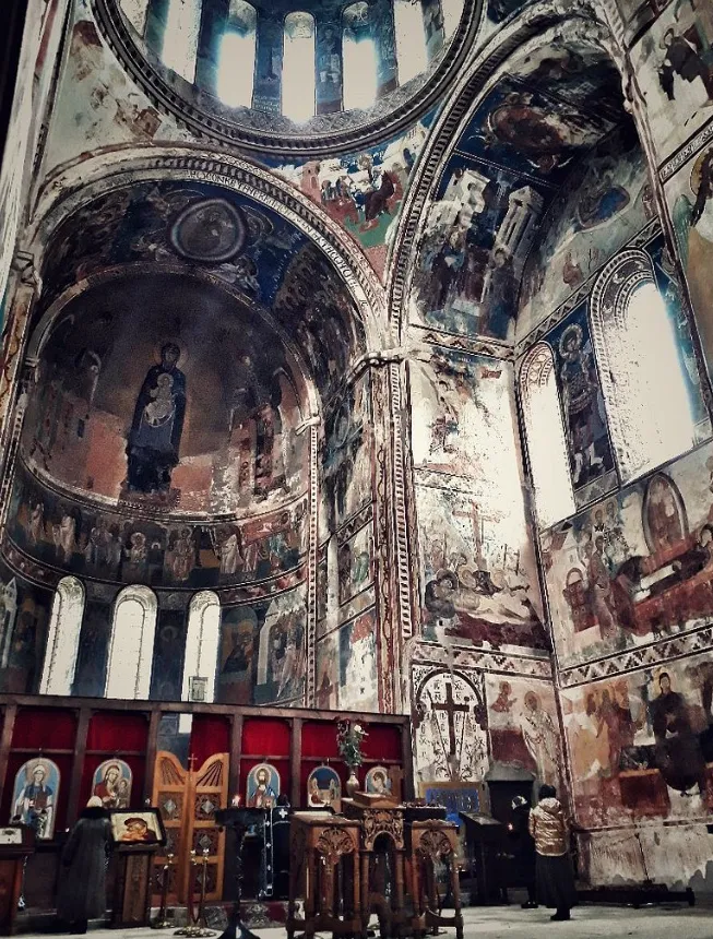Inside Gelati Monastery