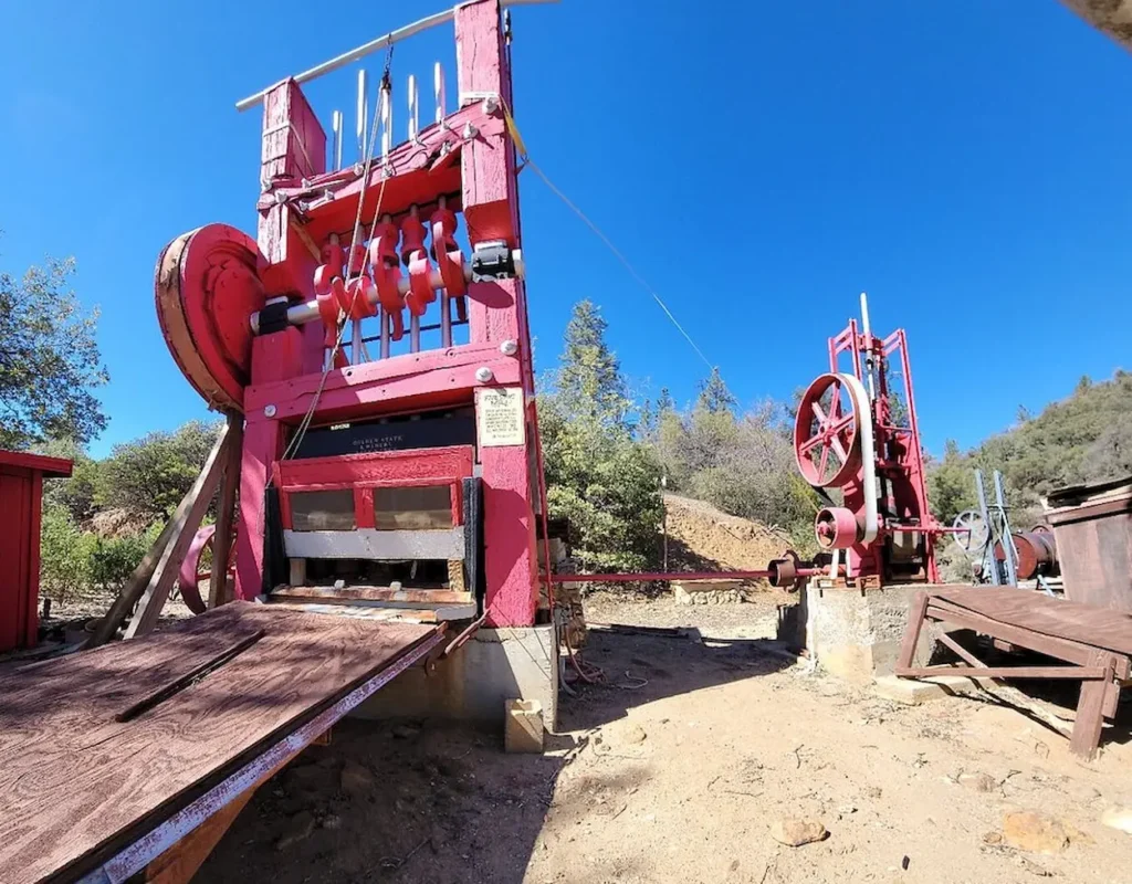 The historic Eagle and High Peak Mine in Julian, California