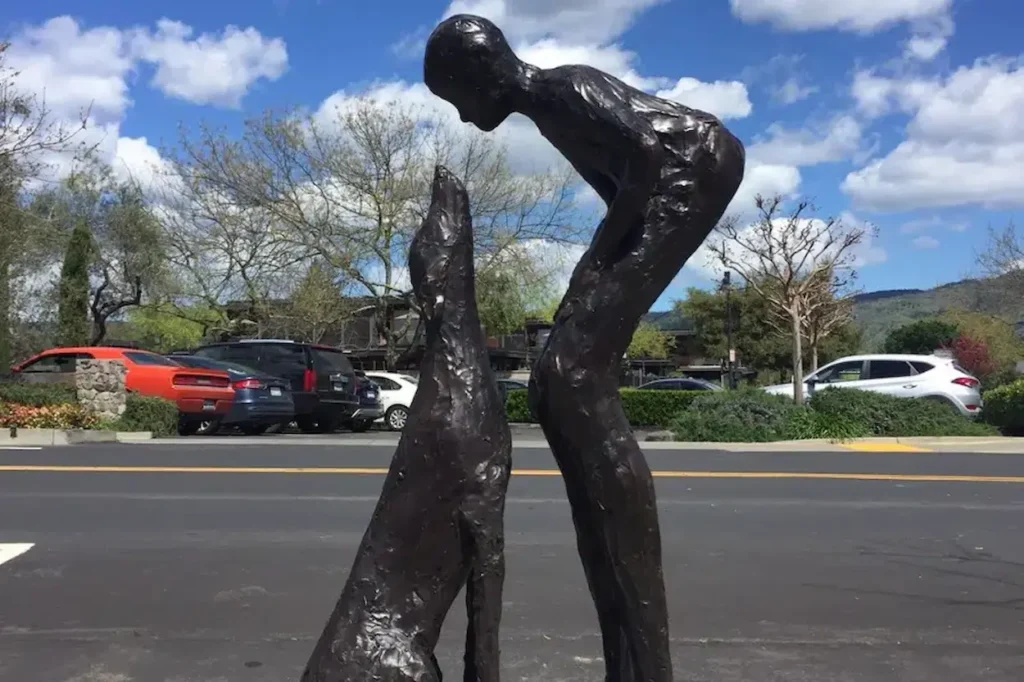 Yountville Art Walk along Washington Street in Yountville, California