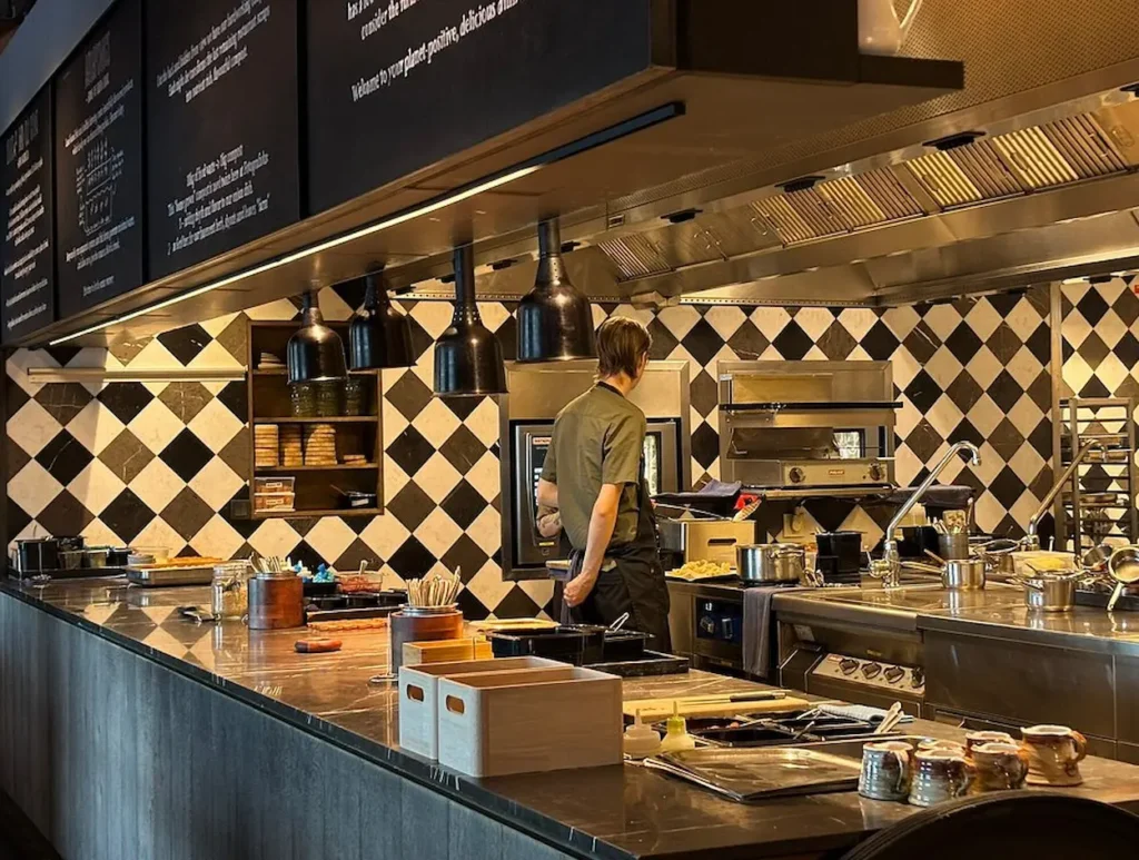 Restaurant kitchen at Fotografiska Stockholm