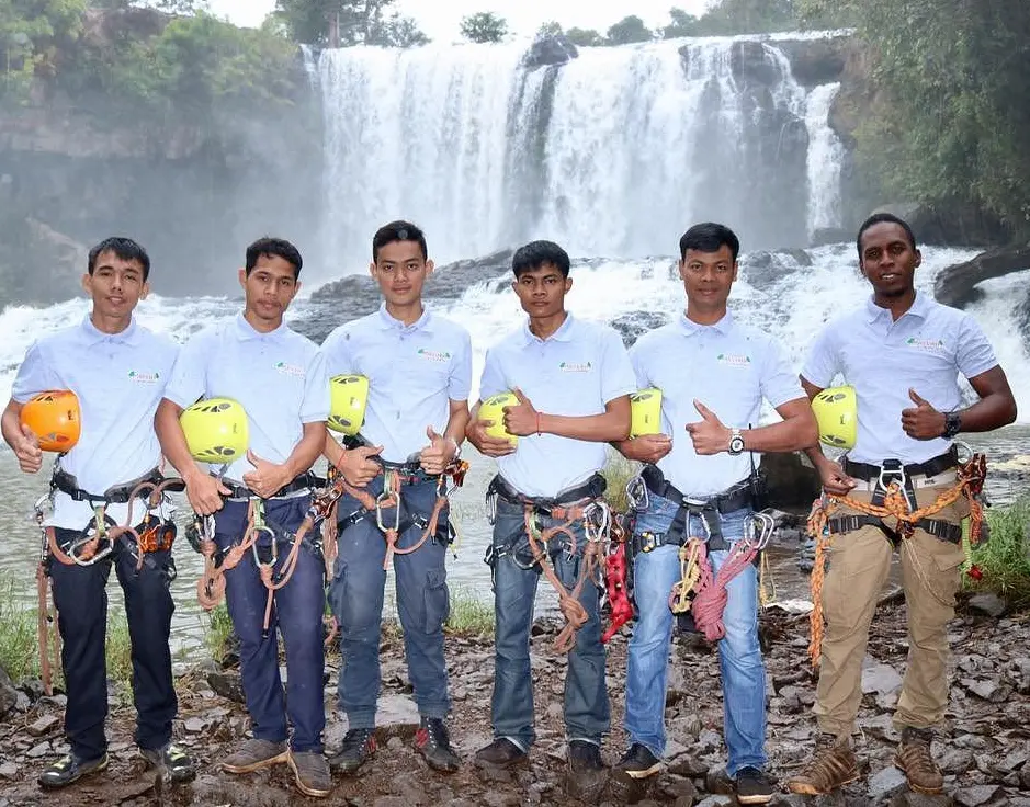 Mayura Zipline at Waterfall