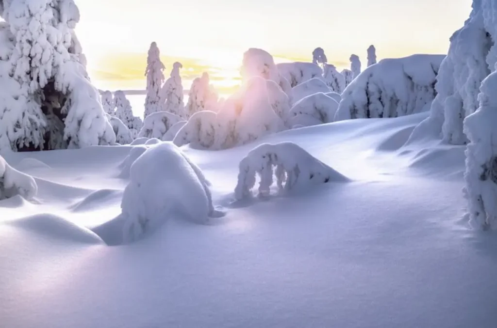 Lake Immeljärvi from Levi
